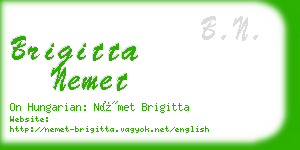 brigitta nemet business card
